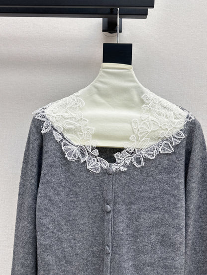 Es 25fw lace cardigan