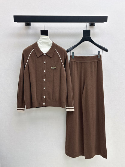 Miu 25fw knitted suit