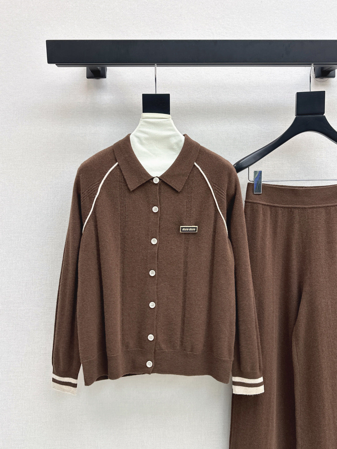 Miu 25fw knitted suit