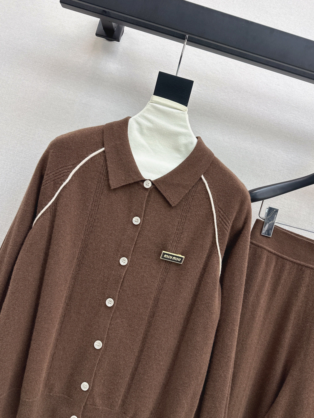 Miu 25fw knitted suit