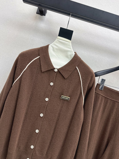 Miu 25fw knitted suit