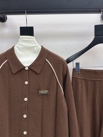 Miu 25fw knitted suit