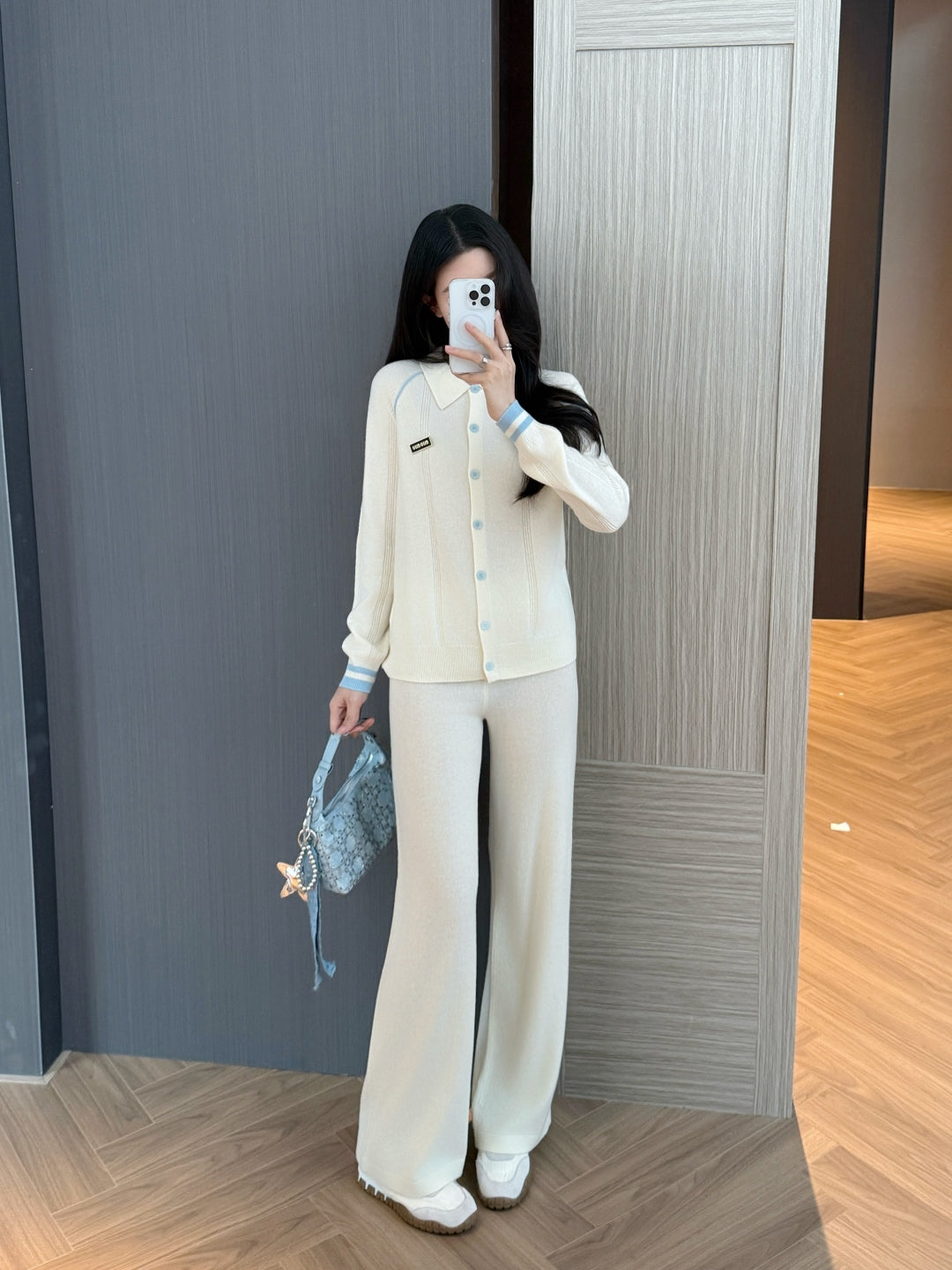 Miu 25fw knitted suit