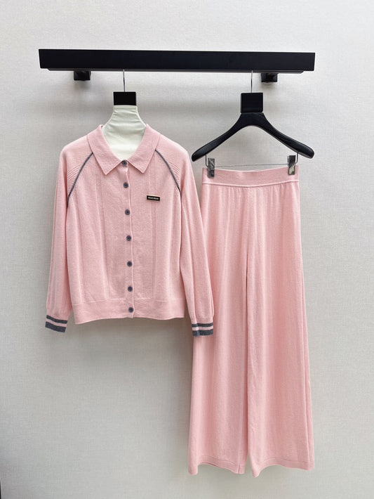 Miu 25fw knitted suit