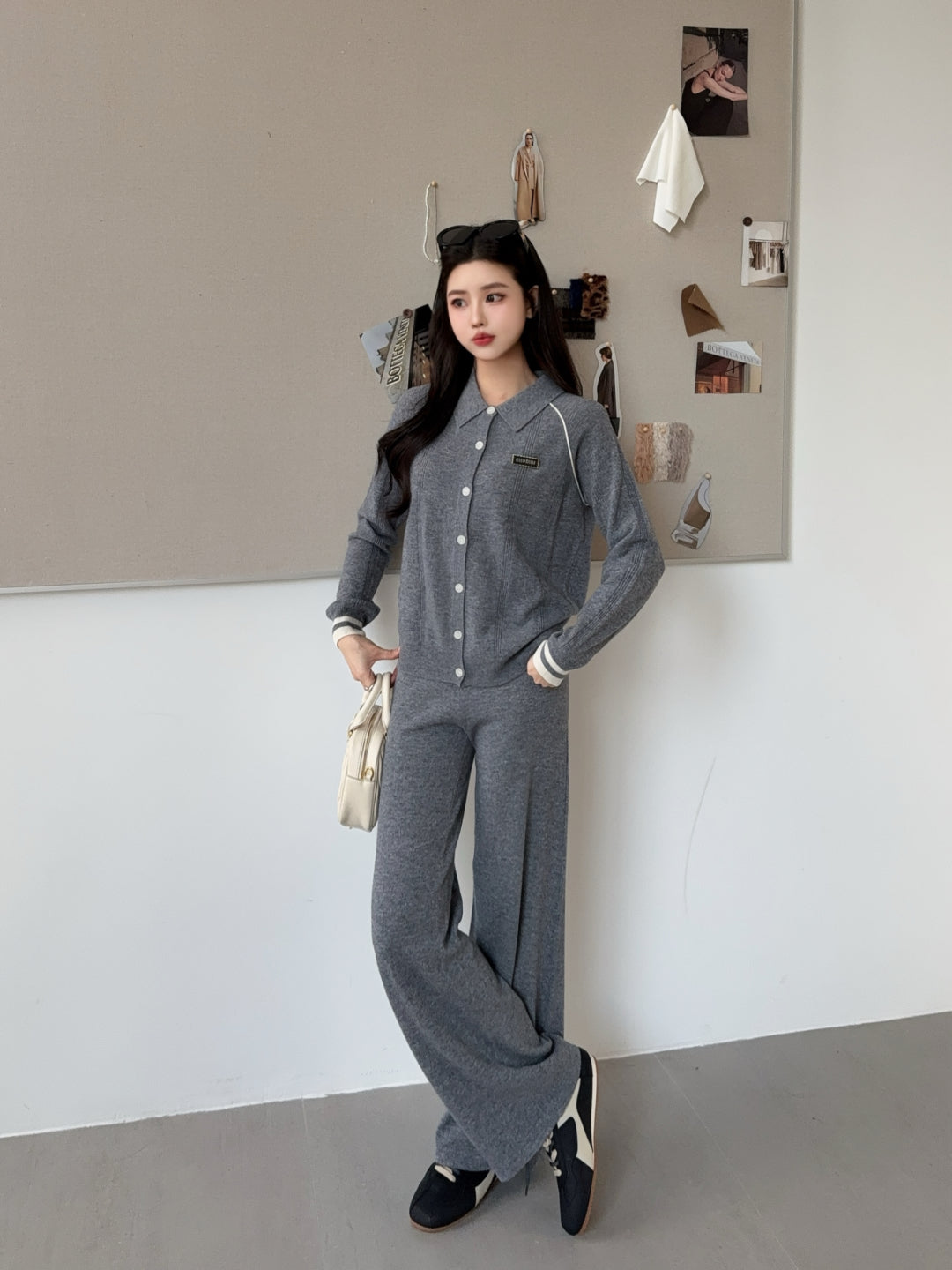 Miu 25fw knitted suit
