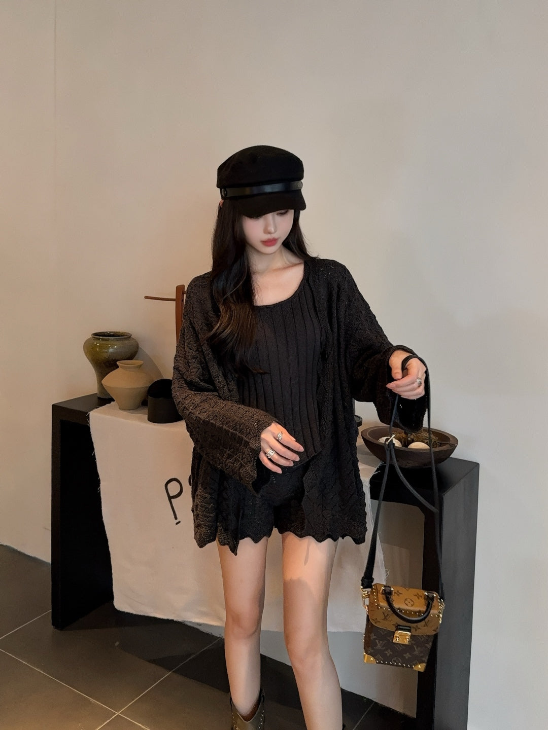 Loro 25fw knitted suit