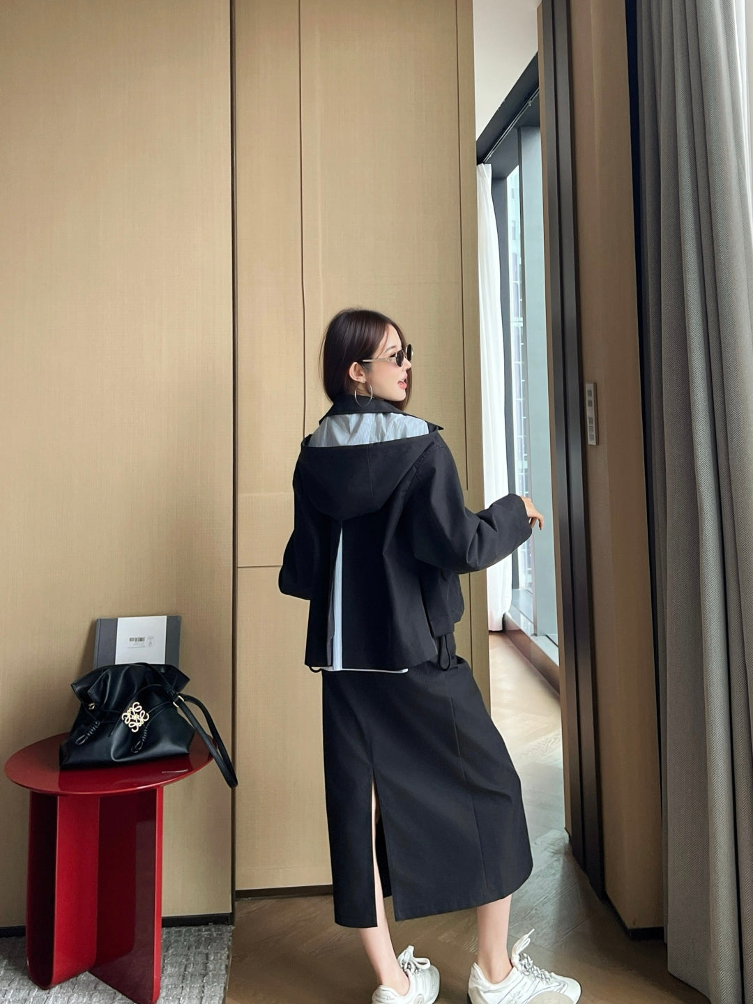 Loe 25fw hooded jacket