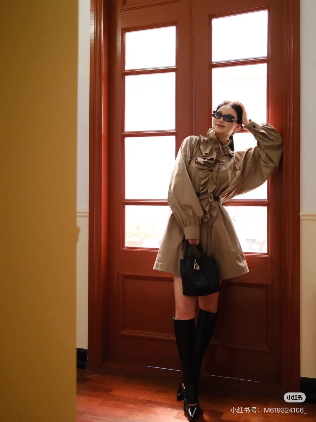 CD 25fw ruffle dress