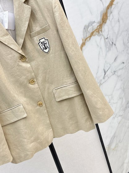 Brune 25fw linen blazer