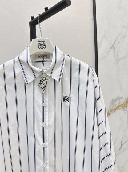 Loe 25fw embroidered shirt