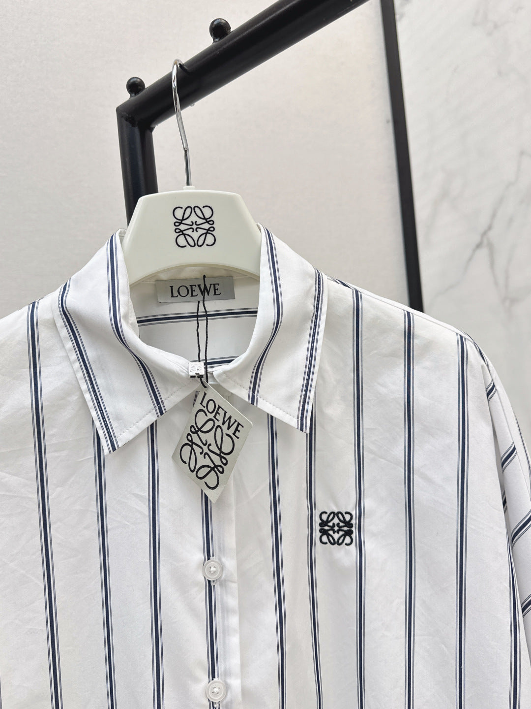 Loe 25fw embroidered shirt
