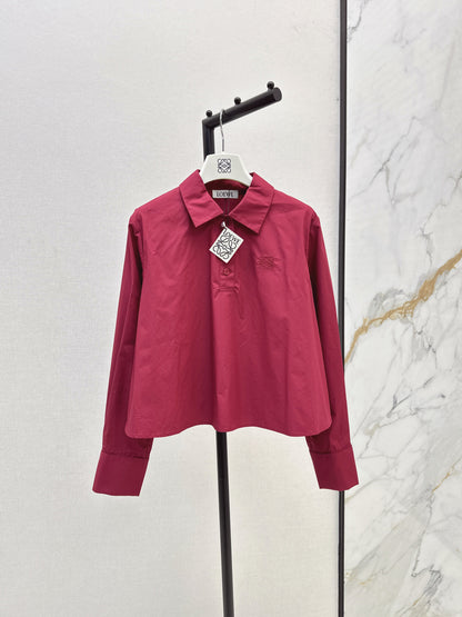 Loe 25fw embroidered shirt