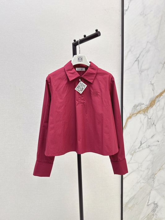 Loe 25fw embroidered shirt