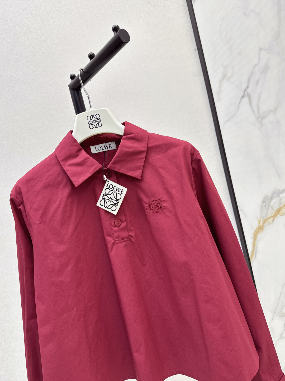 Loe 25fw embroidered shirt