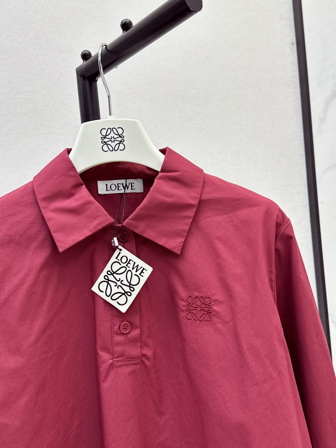 Loe 25fw embroidered shirt