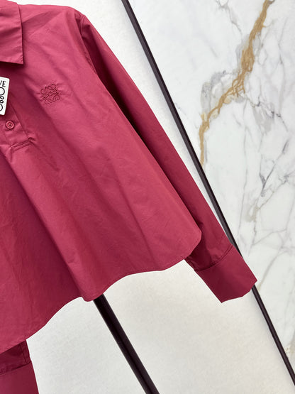 Loe 25fw embroidered shirt