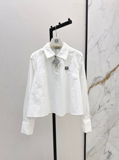 Loe 25fw embroidered shirt