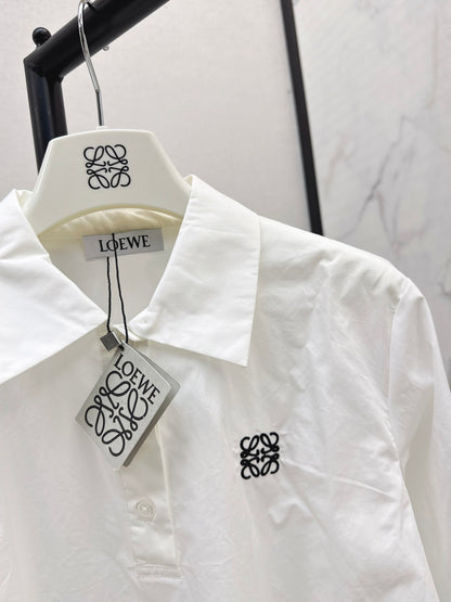 Loe 25fw embroidered shirt