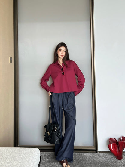 Loe 25fw embroidered shirt