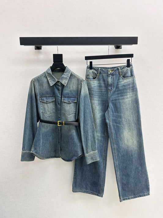 Saint 25fw denim suit