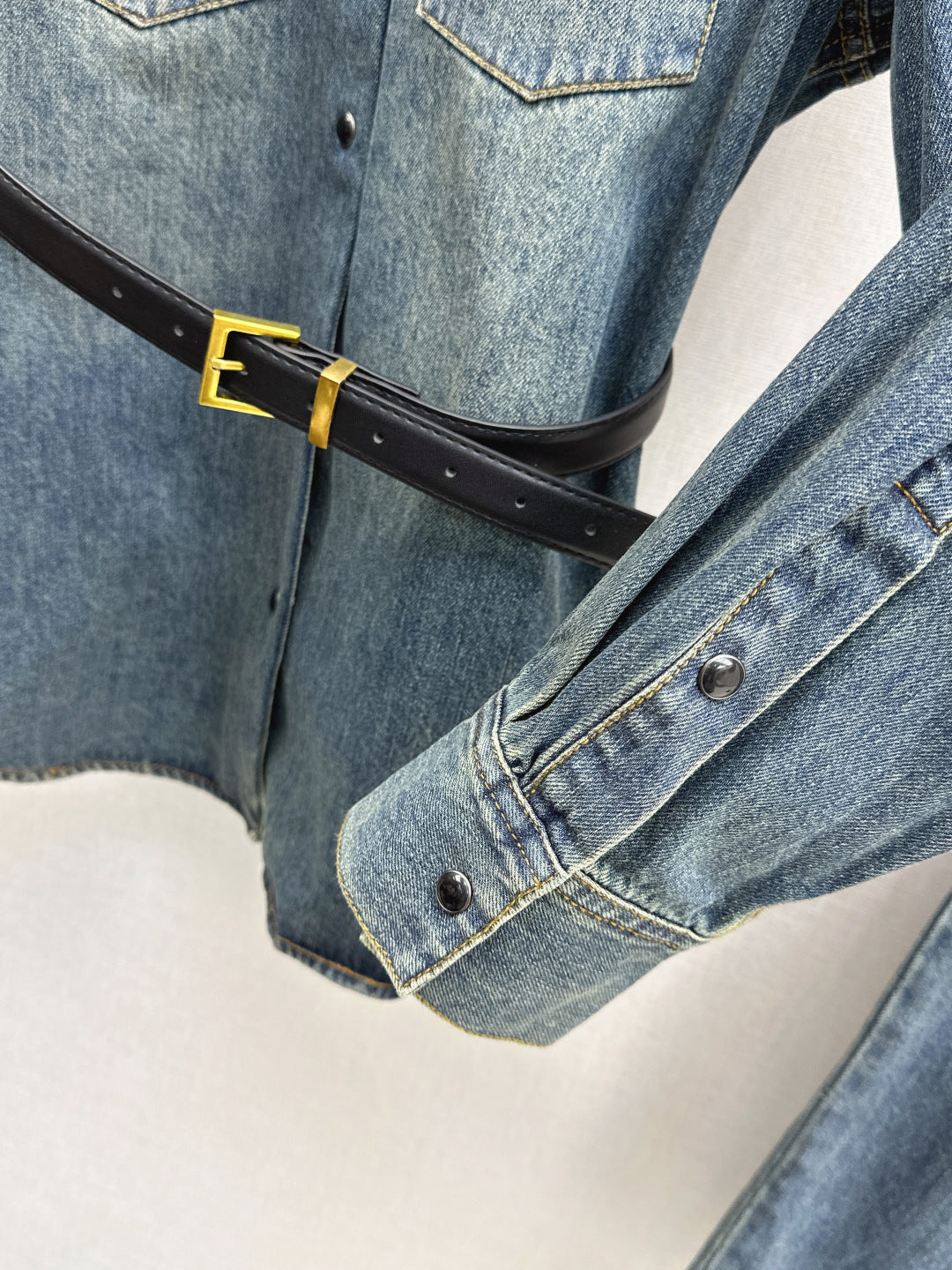 Saint 25fw denim suit