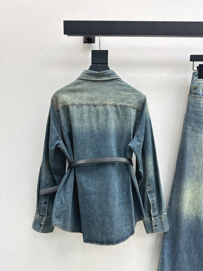 Saint 25fw denim suit