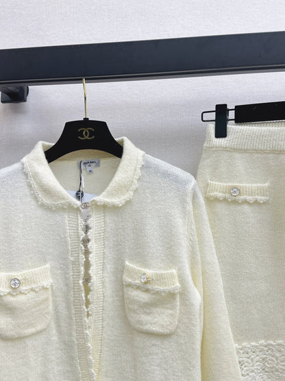 Chan 25fw knitted suit