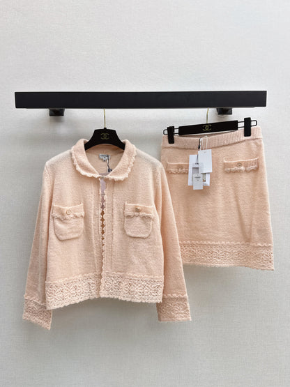 Chan 25fw knitted suit
