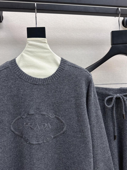 Pra 25fw knitted suit