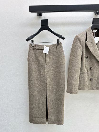 Brune 25fw slit skirt