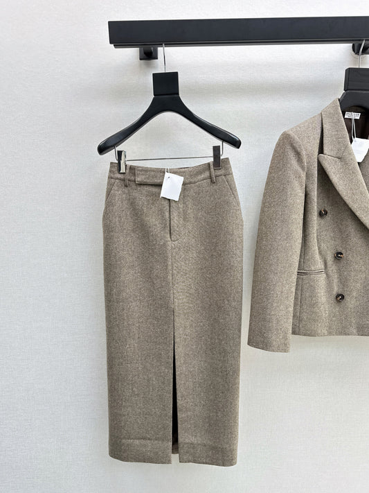 Brune 25fw slit skirt