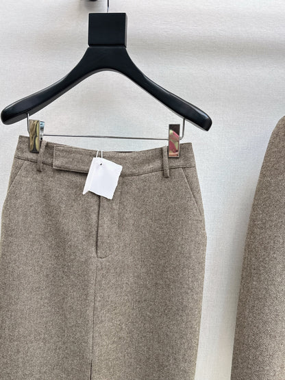 Brune 25fw slit skirt