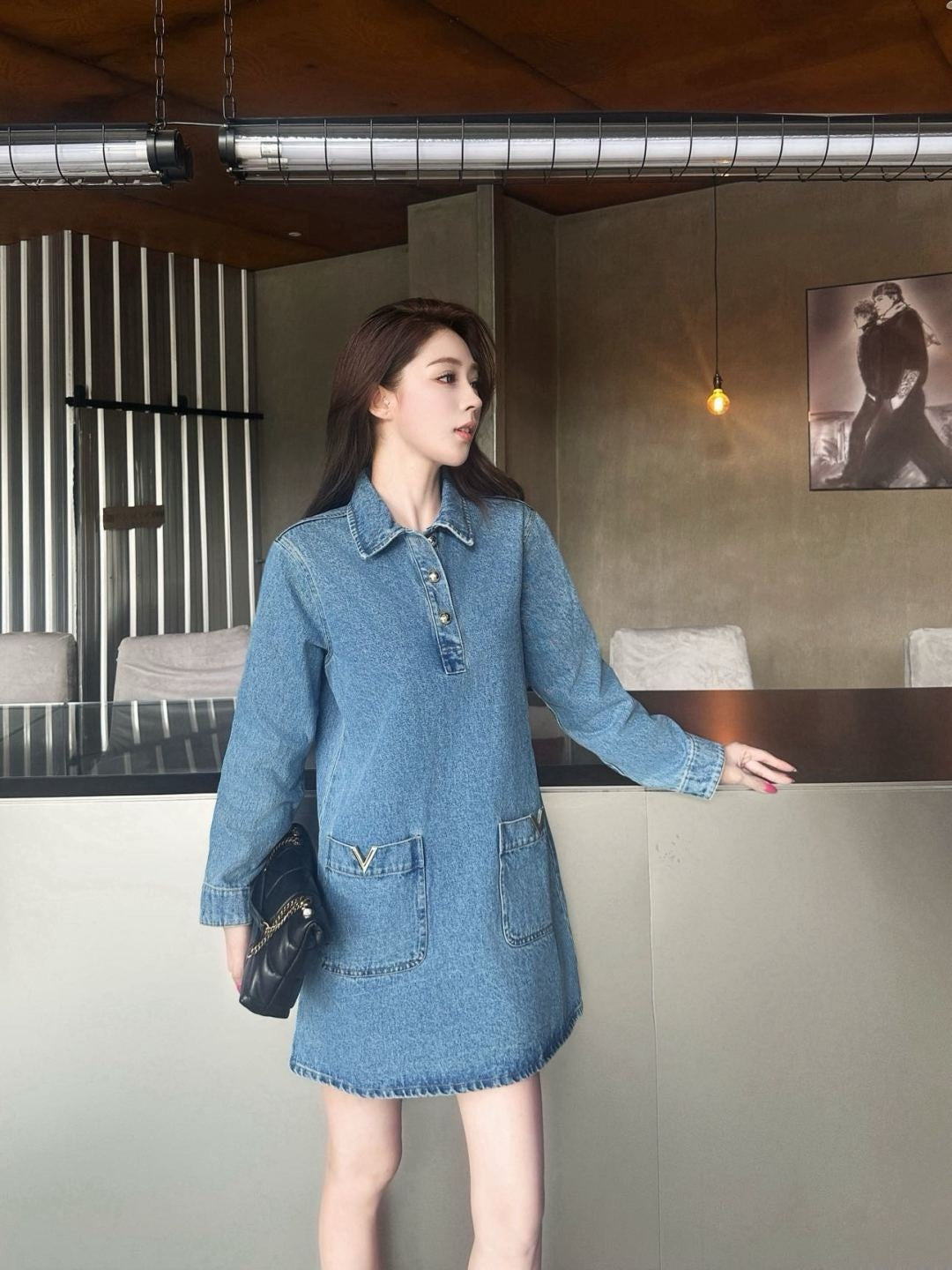 Valen 25fw denim dress