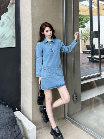 Valen 25fw denim dress