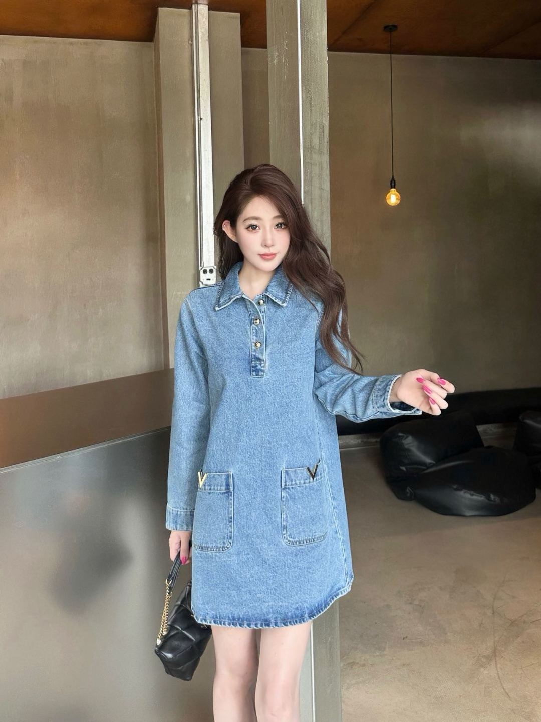 Valen 25fw denim dress