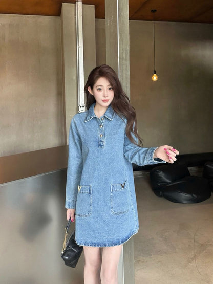 Valen 25fw denim dress