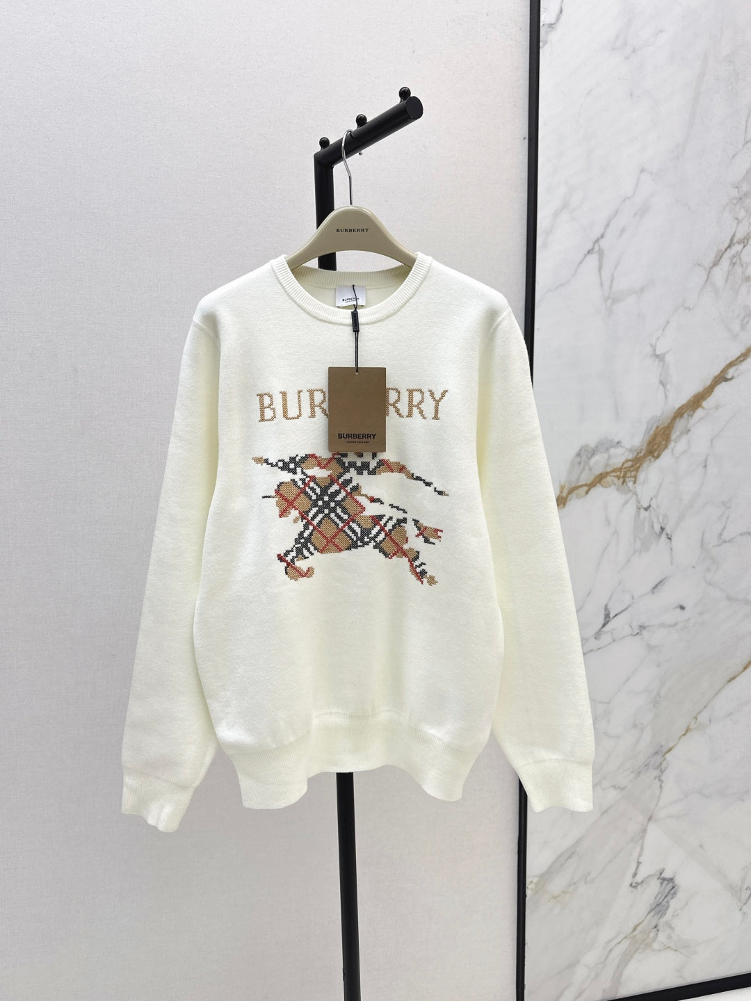 Bur 25fw jacquard sweatshirt