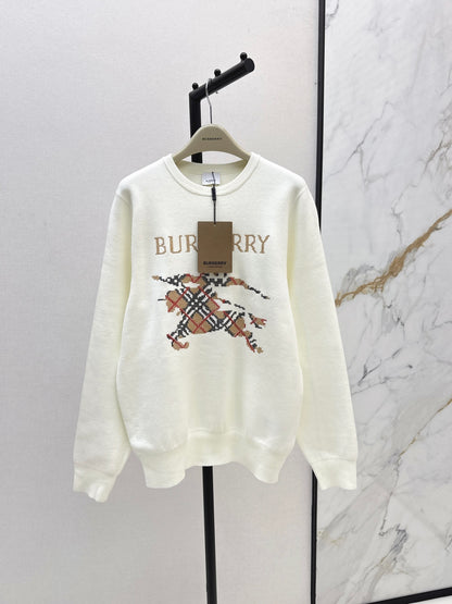 Bur 25fw jacquard sweatshirt