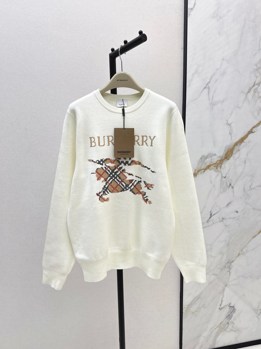 Bur 25fw jacquard sweatshirt