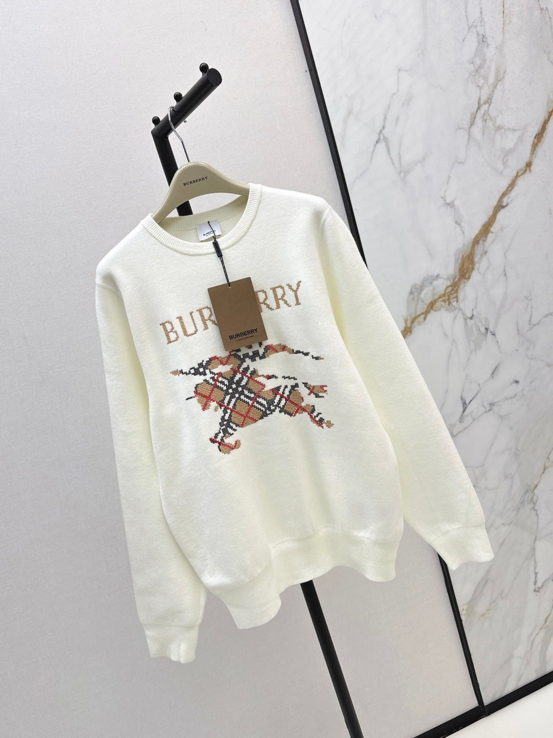 Bur 25fw jacquard sweatshirt