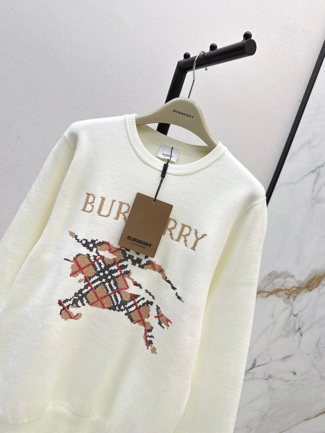 Bur 25fw jacquard sweatshirt
