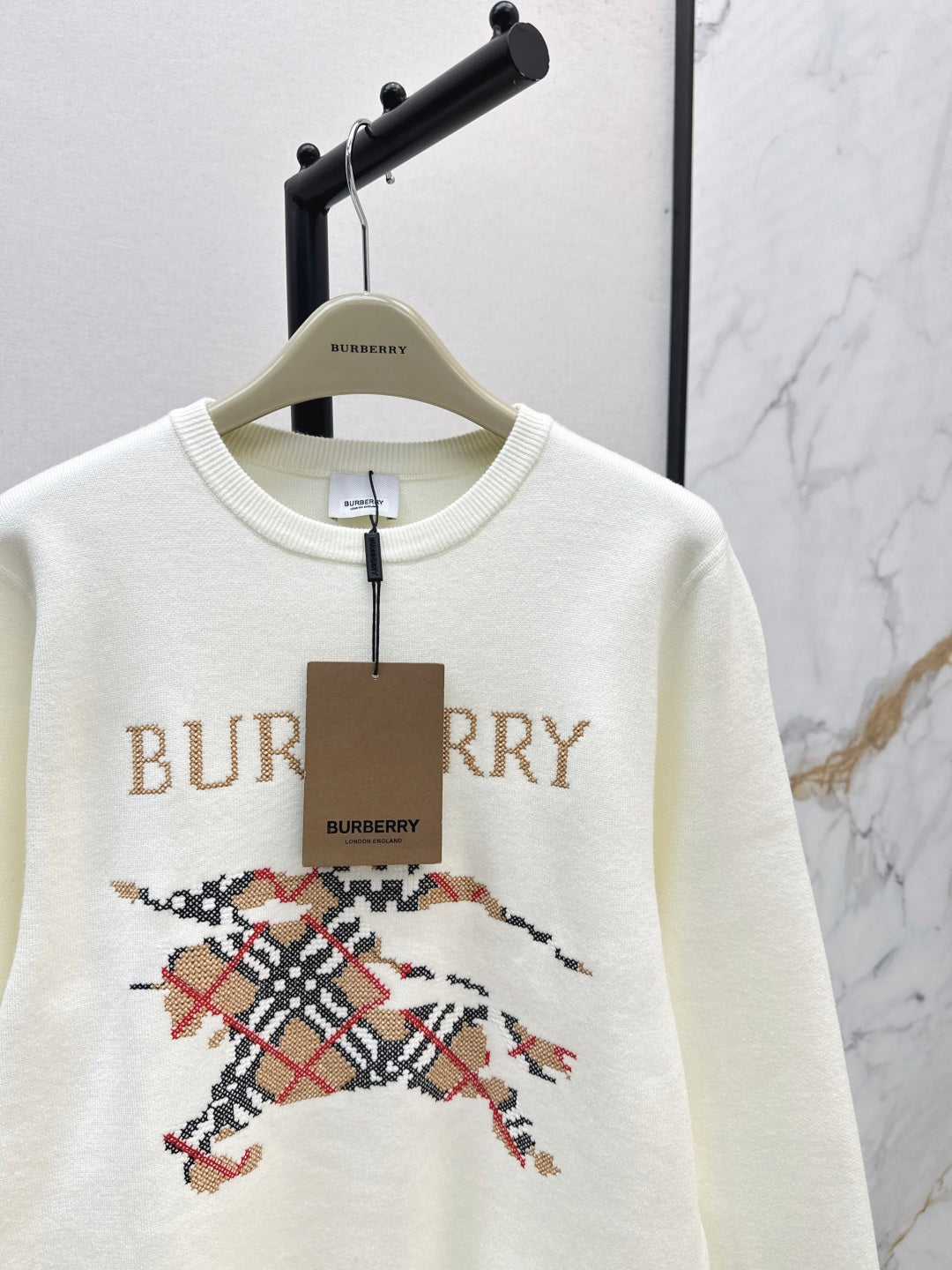 Bur 25fw jacquard sweatshirt