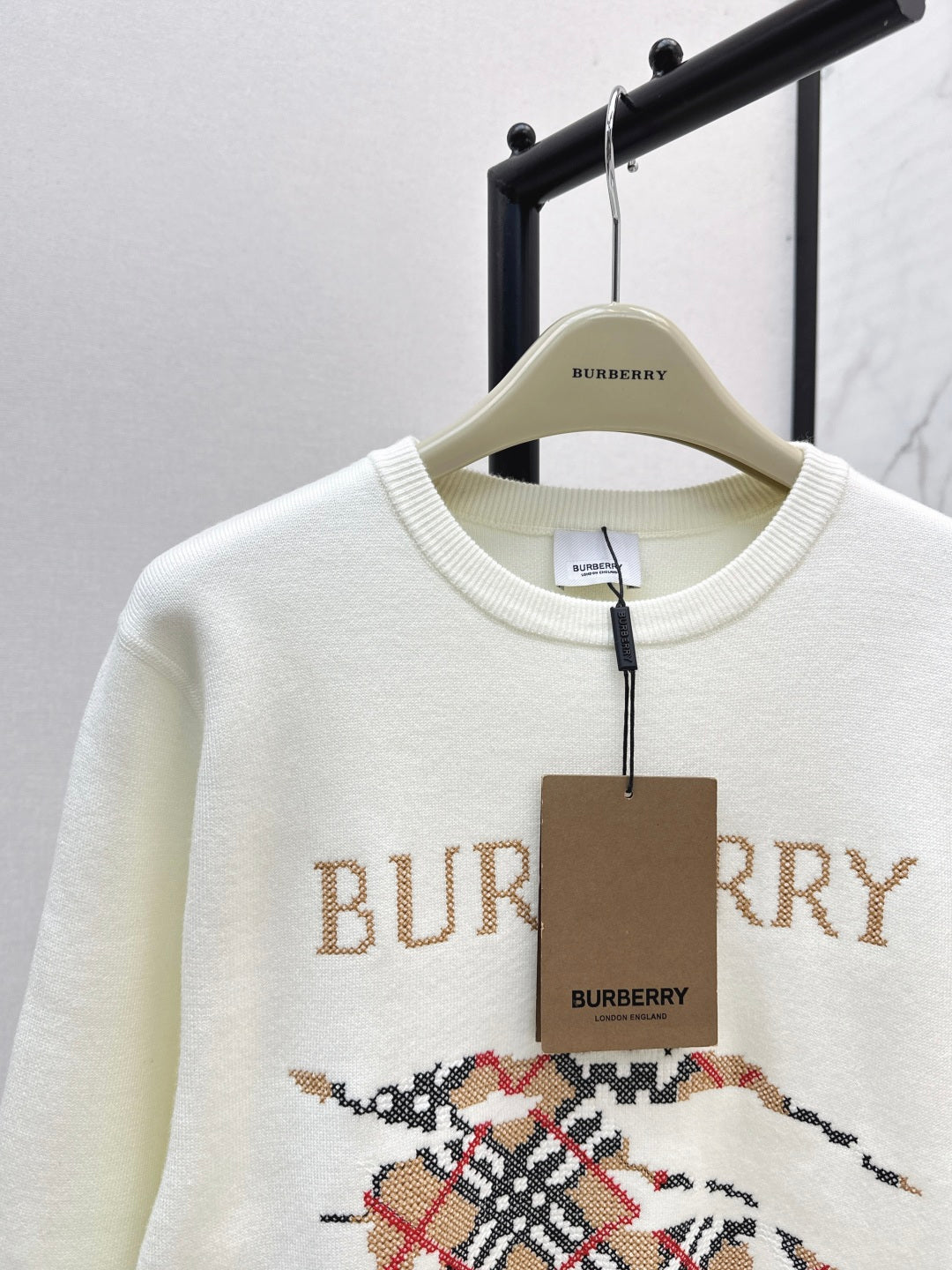 Bur 25fw jacquard sweatshirt
