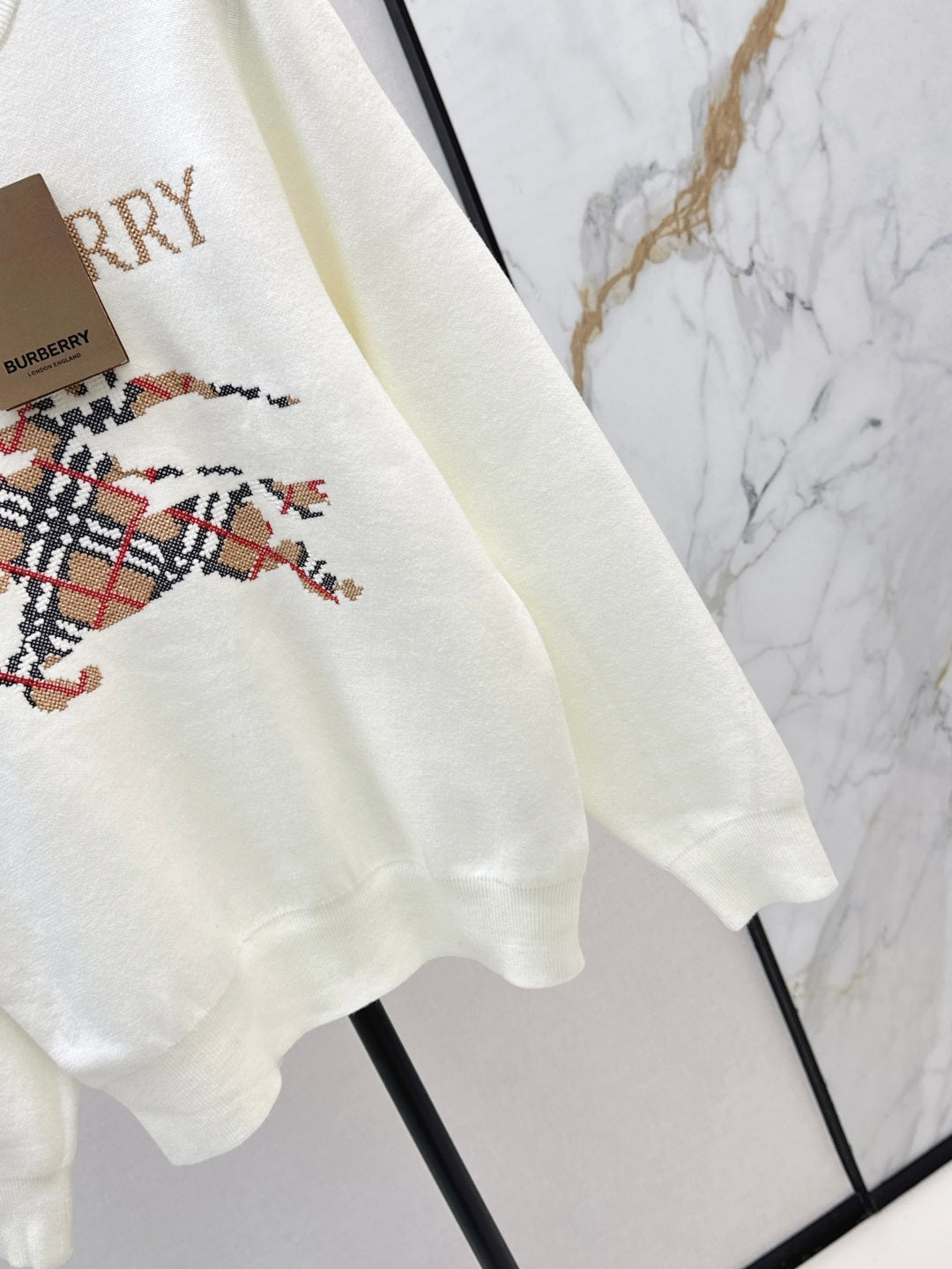 Bur 25fw jacquard sweatshirt