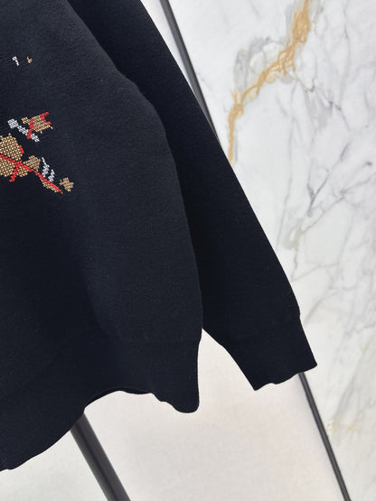 Bur 25fw jacquard sweatshirt