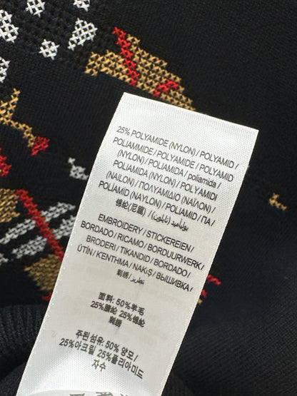 Bur 25fw jacquard sweatshirt