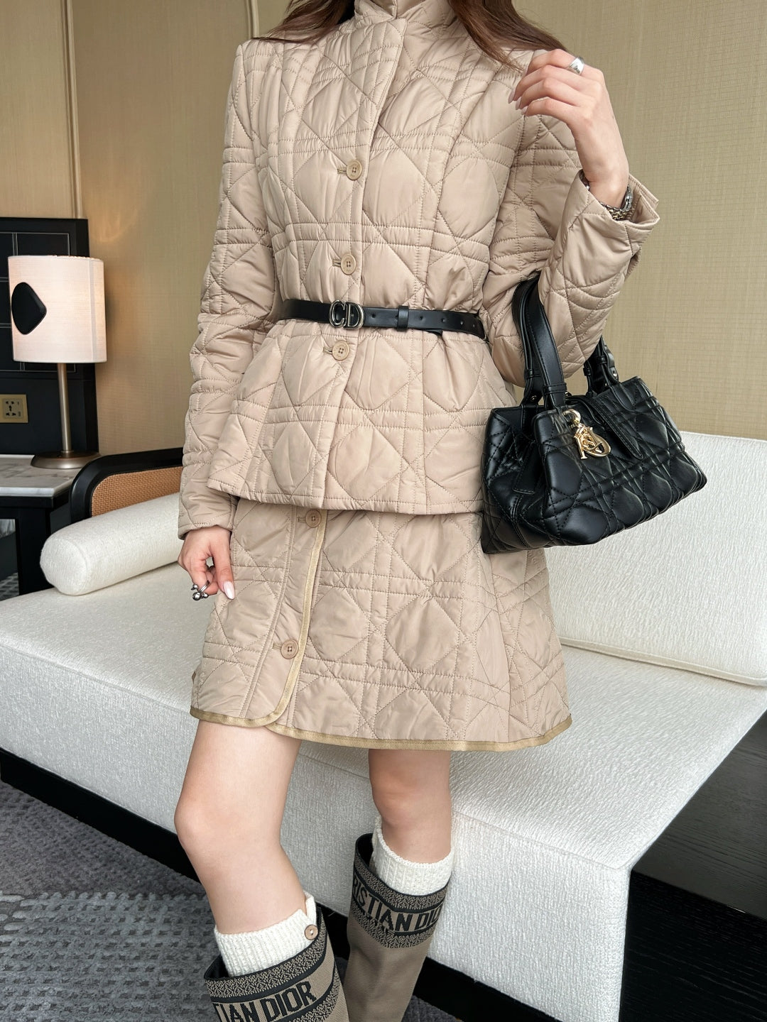 CD 25fw padded skirt