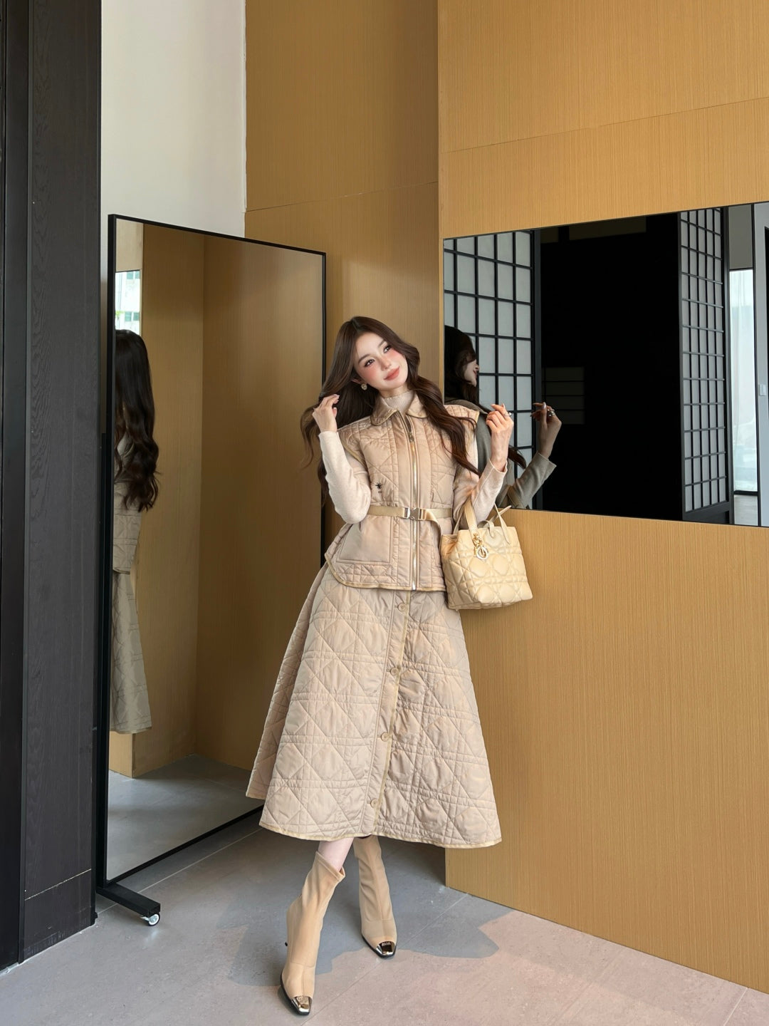 CD 25fw padded skirt