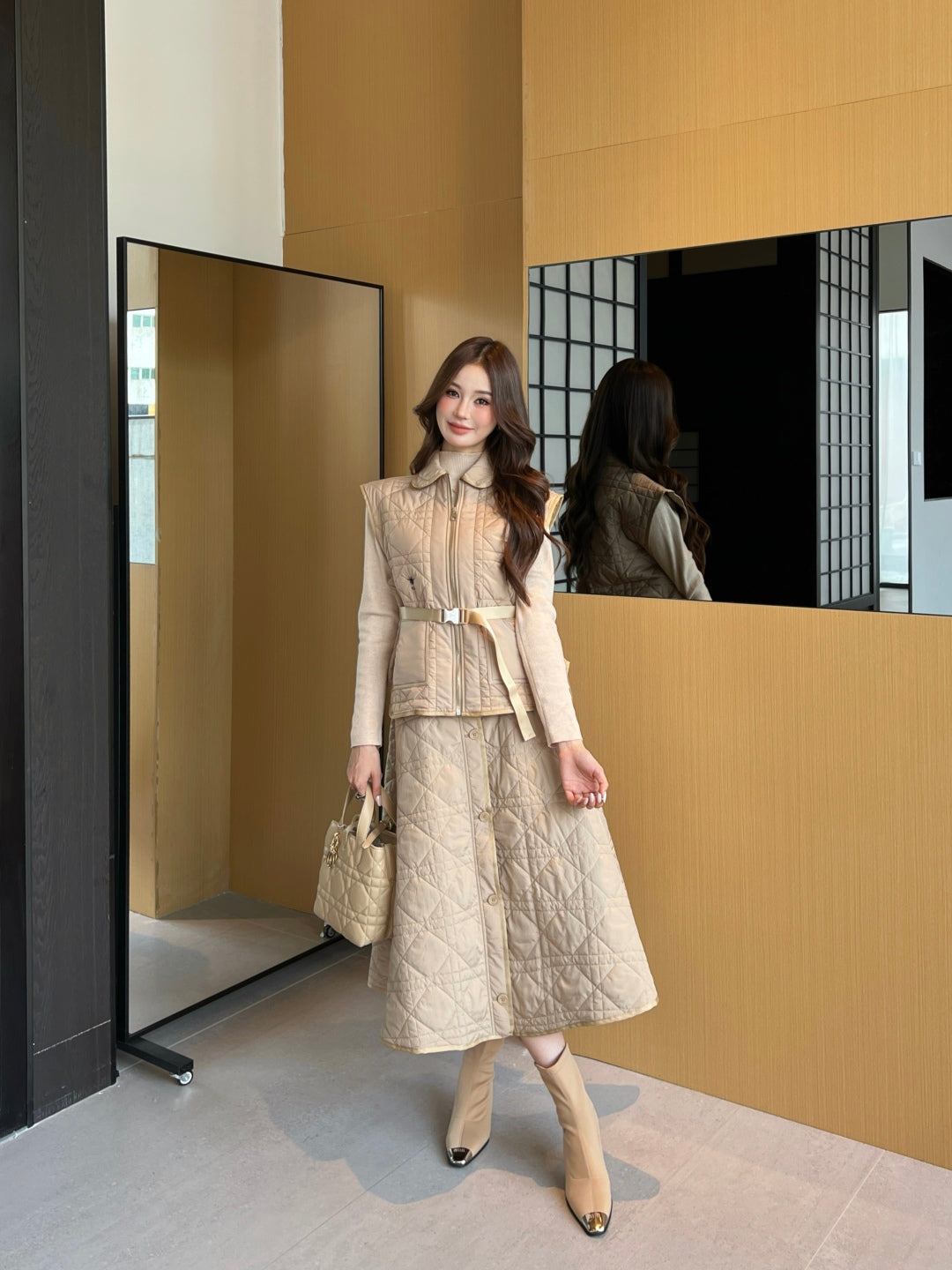 CD 25fw padded skirt