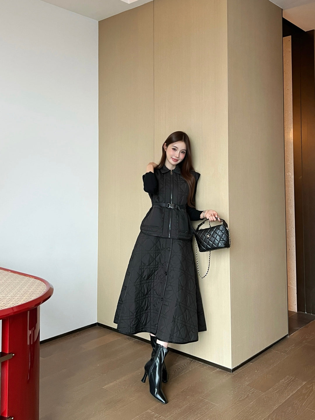 CD 25fw padded skirt